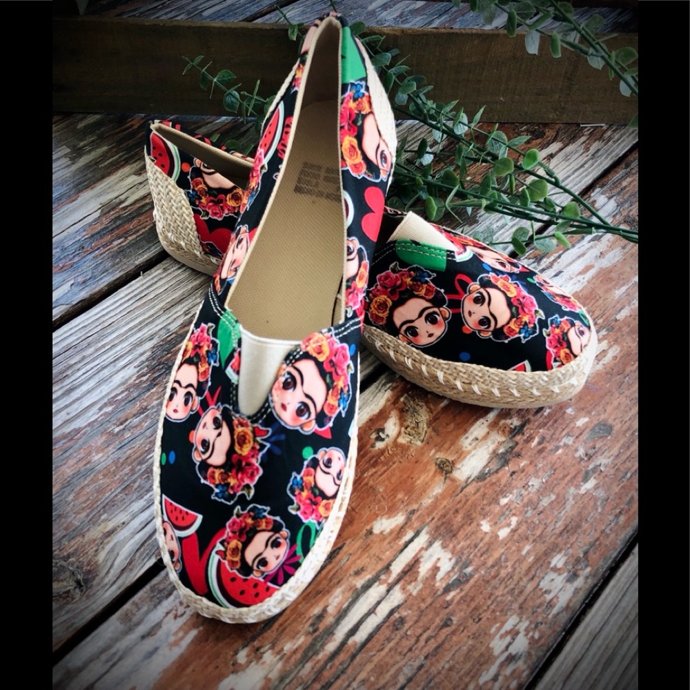 Frida Kahlo Flats Non-Slip Sole